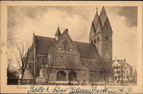 Ak Chojnów Haynau Schlesien, Katholische Kirche