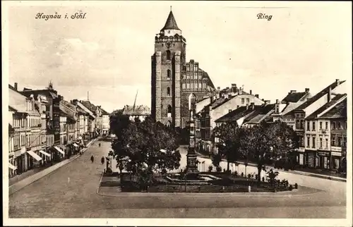 Ak Chojnów Haynau Schlesien, Ring, Turm