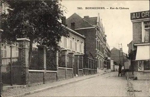 Ak Bon Secours Bonsecours Péruwelz Hennegau, Rue du Chateau