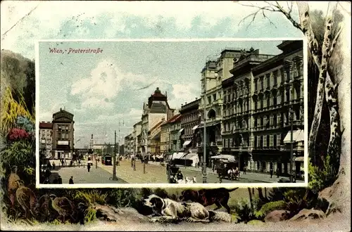 Ak Wien 2 Leopoldstadt, Praterstraße