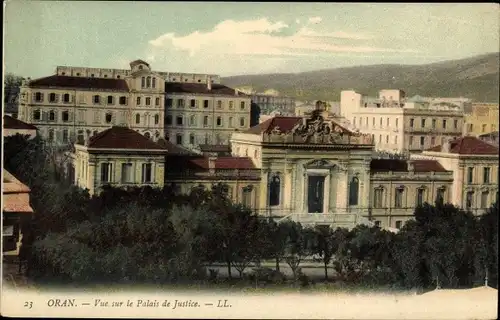 Ak Oran Algerien, Blick auf den Justizpalast