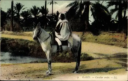 Ak Gabès, Tunesien, arabischer Fahrer