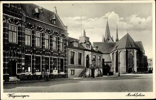Ak Wageningen Gelderland Niederlande, Marktplein