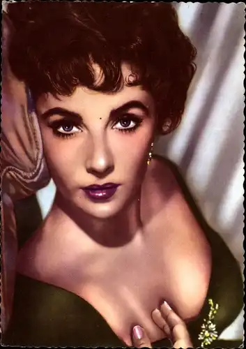 Ak Schauspielerin Elizabeth Taylor, Portrait