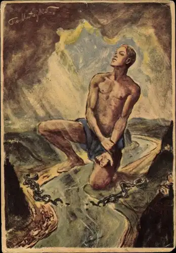 Künstler Ak Matejko, Theo, Befreiung des deutschen Rheines 1930