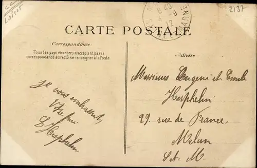 Ak La Ferté Saint Aubin Loiret, La Place du Marché, Les Halles