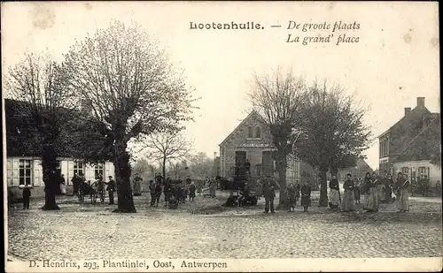 Ak Lootenhulle Aalter Aalter Ostflandern, Der große Ort