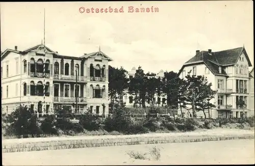 Ak Ostseebad Bansin Heringsdorf auf Usedom, Villen, Hotels