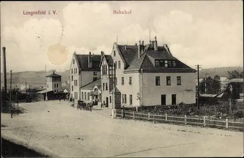 Ak Lengenfeld im Vogtland Sachsen, Bahnhof