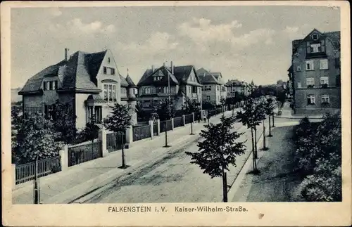 Ak Falkenstein im Vogtland, Kaiser Wilhelm Straße