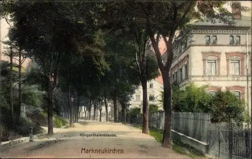 Ak Markneukirchen im Vogtland, Klingenthaler Straße