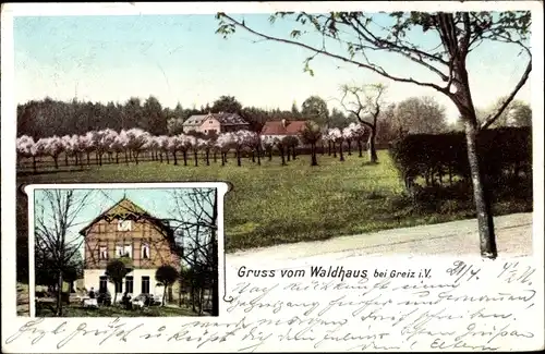 Ak Greiz im Vogtland, Gruss vom Waldhaus