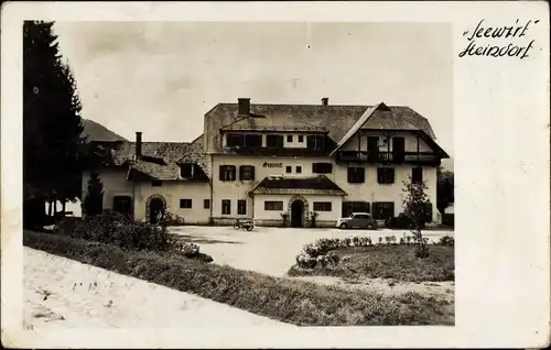 Foto Ak Steindorf am Ossiacher See Kärnten, Gasthaus Seewirt