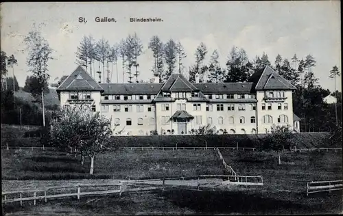 Ak Sankt Gallen Stadt Schweiz, Blindenheim