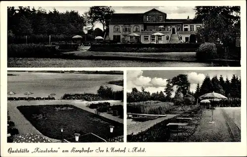 Ak Nortorf in Holstein, Gaststätte Kiautschou am Borgdorfer See, Inh. Robert Harder