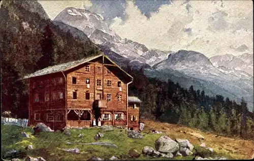 Ak Zamsergrund im Zillertal in Tirol, Dominikushütte