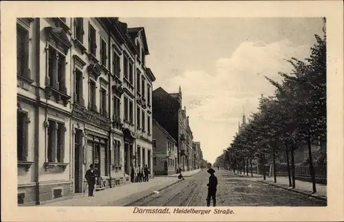 Ak Darmstadt in Hessen, Heidelberger Straße