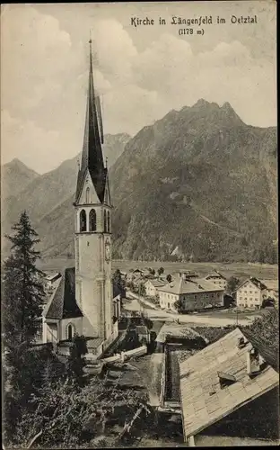 Ak Längenfeld im Ötztal in Tirol, Kirche