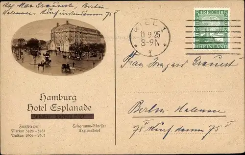 Ak Hamburg, Hotel Esplanade
