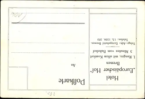 Ak Hansestadt Bremen, Hotel Europäischer Hof