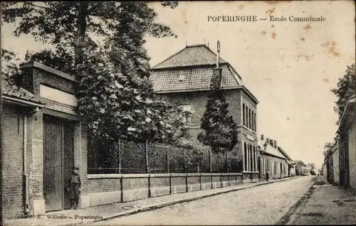 Ak Poperinghe Poperinge Westflandern, Ecole Communale