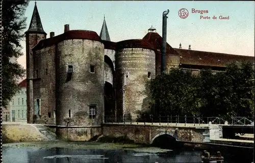 Ak Bruges Brügge Flandern Westflandern, Porte de Gand