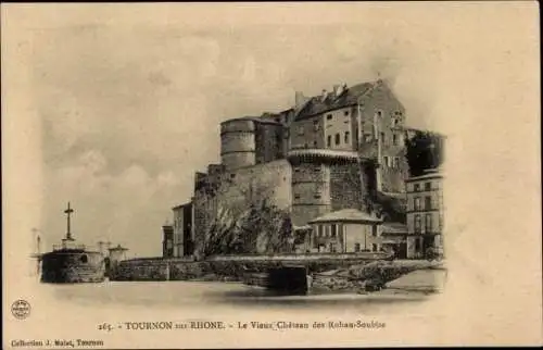 Ak Tournon sur Rhone Ardeche, Le Vieux Chateau des Rohan-Soubise