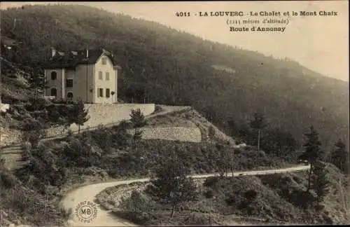 Ak La Louvesc Ardèche, Le Chalet, Mont Chaix, Route d'Annonay