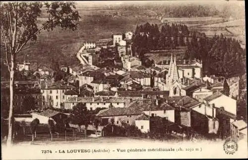 Ak La Louvesc Ardèche, Ortsansicht