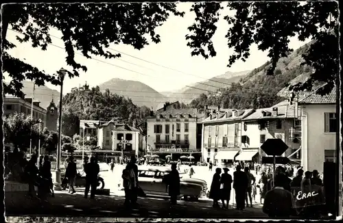 Ak Ax les Thermes Ariege, La Place du Breilh, Le Rocher de la Vierge, le Pic du Saquet