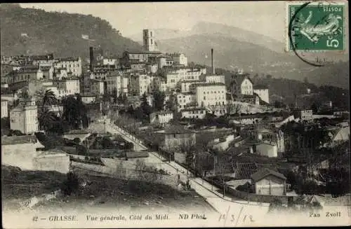 Ak Grasse Alpes Maritimes, Cote du Midi, Ortsansicht