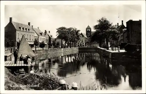 Ak Sluis Zeeland Niederlande, Kade