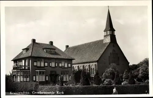 Ak Krabbendijke Zeeland, Reformierte Kirche