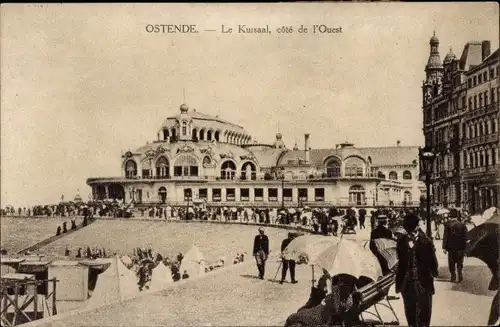 Ak Oostende Ostende Westflandern, Der Kursaal, Westküste