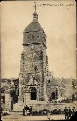 Ak Neville Seine Maritime, L'Eglise