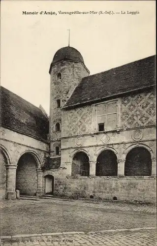 Ak Varengeville sur Mer Seine Maritime, La Loggia, Manoir d’Ango