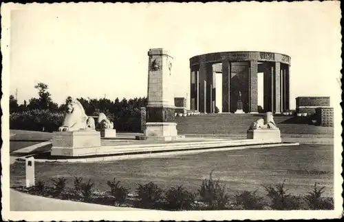 Ak Nieuport Nieuport Westflandern, Denkmal für König Albert