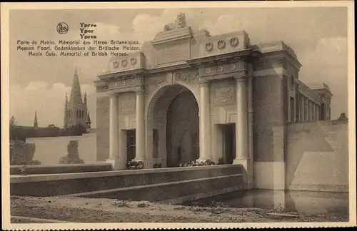 Ak Ypern Ypern Westflandern, Menentor