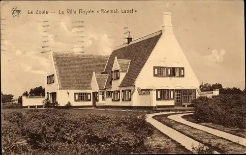 Ak Le Zoute, Westflandern, Die königliche Villa, Roemah Laoet