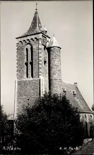 Foto Ak Ritthem Walcheren Zeeland, N. H. Kirche