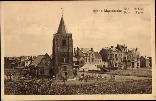 Ak Mariakerke Bains Ostende Westflandern, Die Kirche