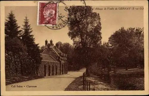 Ak Cernay la Ville Yvelines, Abtei Vaux de Cernay