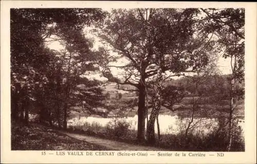 Ak Cernay la Ville Yvelines, les Vaux de Cernay, Sentier de la Carriere