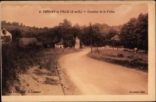 Ak Cernay la Ville Yvelines, Carrefour de la Vallée