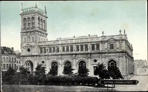 Ak Oostende Ostende Westflandern, La Nouvelle Poste
