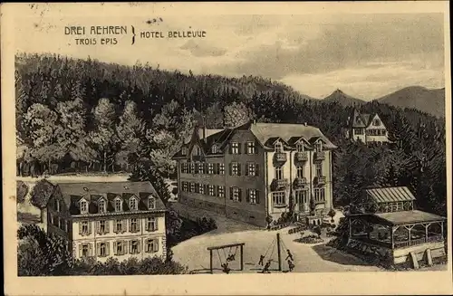 Ak Trois Épis Drei Ähren Elsass Haut Rhin, Hotel Bellevue