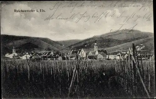 Ak Riquewihr Reichenweier Elsass Haut Rhin, Teilansicht