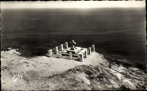 Ak Saint Malo Ille et Vilaine Bretagne, Tombeau de Chateaubriand