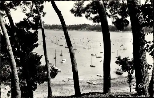 Ak Dinard Ille et Vilaine, Vizegrafschaft, Bucht, Die Rance, Boote