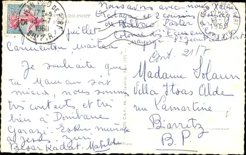 Ak Pied de Port Pyrénées Atlantiques, Totalansicht